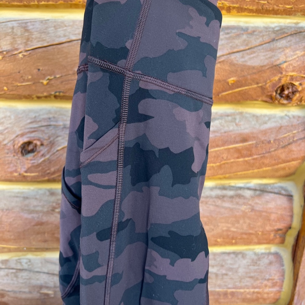 lululemon camo fast and free high rise 2